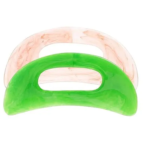 Produktbild: Baluue 2st Gua Sha Massagetabletten Gesichtsmassagegerät Gua Sha Körperwerkzeug Manuelle Rückenmassagegeräte Körperformende Guasha-werkzeuge Guasha-schaber Massage-gesichtswerkzeug Harz