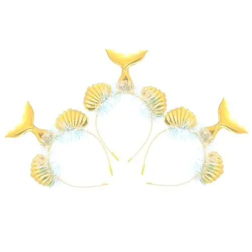 Produktbild: Baluue 3St Meerjungfrau Stirnband Kinderhaaraccessoires für Mädchen Boho-Dekor halloweenkostüme für kinder halloween kleider für kinder Haarreifen Kinder schöner Kopfschmuck Grüßen