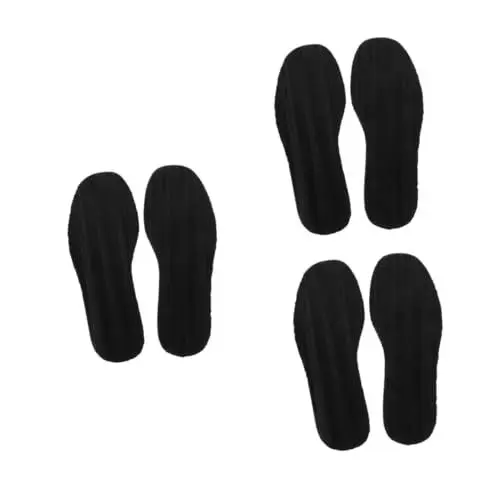 Produktbild: Baluue 3 Sätze Gummisohle Geräuschreduzierendes Sneaker-kissen Reparatur Von Schuhsohlen Sohlenkissen Austausch Der Stiefelsohle Schuhsohlenwechsel Schuhreparaturflicken Black 2 Paare * 3