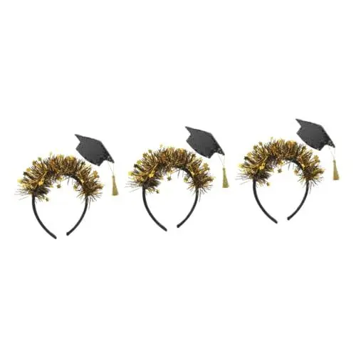 Produktbild: Baluue 3st Arzt Hut Stirnband Abschluss-stirnbänder Abschlussfeier-stirnband Abschluss Kopfbedeckung Party-kopfschmuck Party-stirnbänder Graduierung Kopfbedeckung Latte-kunst