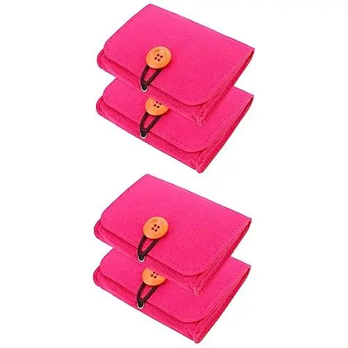 Produktbild: Baluue 4 Stück Aufbewahrungstasche Für Ätherische Öle Aus Filz Etui Für Ätherische Öle Reise Tragetasche Aufbewahrungstasche Für Ätherische Öle Tasche Aus Ätherischen Zitronenölen