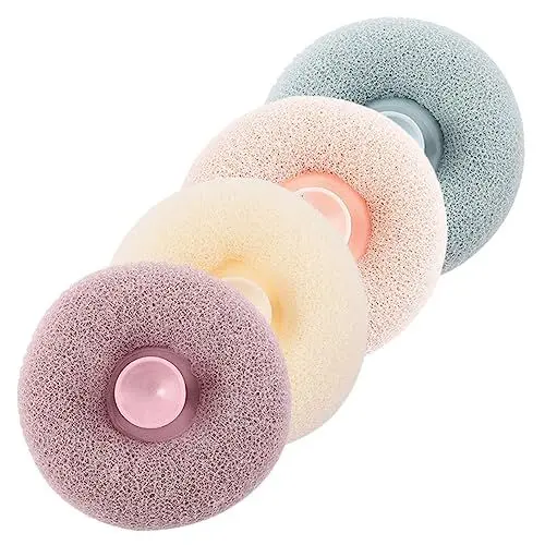 Produktbild: Baluue Super Soft Bath 4 Stück Badewäscher Reiben Luffa Peeling Dusche Sanfte Hautpflege