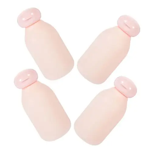 Produktbild: Baluue 4er-pack Quetschflaschen in Reisegröße – Shampoo-reiseflaschen Mit Airless-pumpe Tsa Reise-toilettenartikelbehälter (100 Ml)