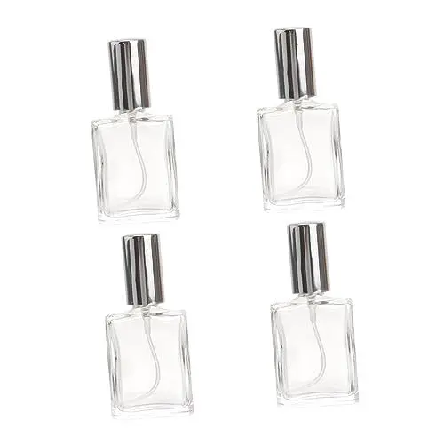 Produktbild: Baluue Parfümflaschen Quadratisch Flach Leer 15 Ml Nachfüllbar Sprüh-parfümflaschen Für Reise-make-up 4 Stück