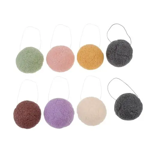 Produktbild: Baluue Sanftes Gesichtspeeling Sc Gesichtsreinigungsschwamm Naturfaser 8 Farben Set Puff