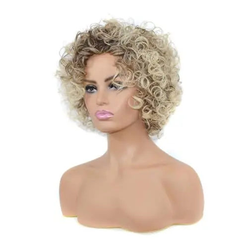 Produktbild: Baluue Flauschige Lockenperücke – Afro-perücke – Kurze Damenperücke – Bequeme Und Stylische Kopfbedeckung Für Party Und Cosplay