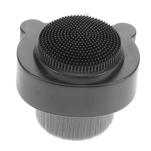 Produktbild: Baluue Gesichtsreinigungsbürste Doppelseitig Silikon Schwarz Sanfte Porenreinigung Für Männer Und Frauen Peeling-gesichtsschrubber