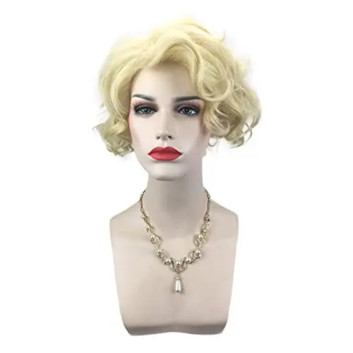 Produktbild: Baluue Frauen Perücke Kurzlocken Front Lace Welle Stylische Kurzhaar-perücke Für Party Alltag Cosplay Handgefertigt Natürliches Aussehen Komfortabel Zu Tragen