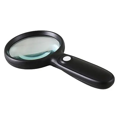 Produktbild: Baluue Handlupe Mit Licht Große Lupe Mit Beleuchtung Vergrößerung Objektivdurchmesser Led-Beleuchtung Für Schmuckreparatur Und Lesen Für Senioren