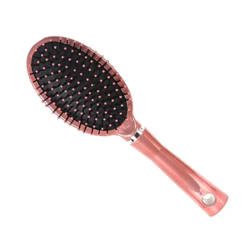 Produktbild: Baluue Kamm Haarpflegegerät Friseurbürsten Haarföhnbürsten Haarbürsten Massieren Paddelbürste Für Lockiges Haar Haarstylingbürsten Haarbürste Aus Stahl Antistatische Haarbürste Rose Gold