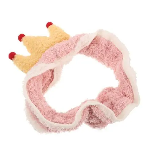 Produktbild: Baluue Plüsch-Stirnband für Damen Krone Haarband Gesichtswasch Haarband plüsch Komfort Spa-Stirnband zum Waschen des Gesichts Gesichts-Spa- Korallenvlies Rosa