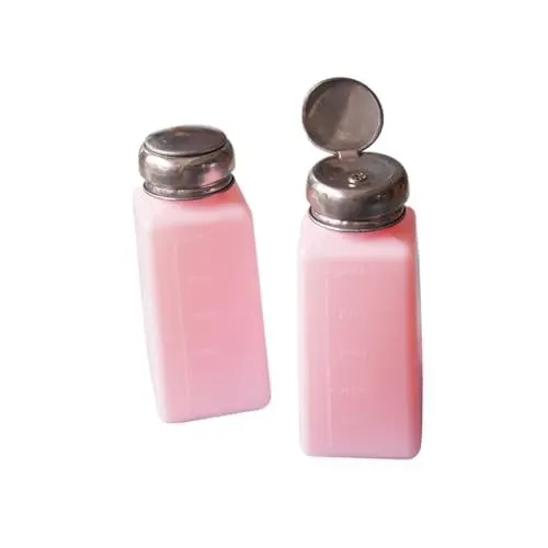 Produktbild: Baluue Pumpspenderflasche Flasche Nagellackentferner Spender Für Make-up-entferner Flasche Mit Nagelpumpe Pumpspender Nach Unten Drücken Leere Flasche Herunterdrücken Nailart-zubehör Rosa