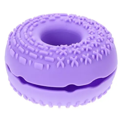 Produktbild: Baluue Handheld-make-up-pinsel-reinigungsmatte Donut-form Pinsel-trocknungshalter Für Weichen Make-up-pinsel-organizer Aus Silikon