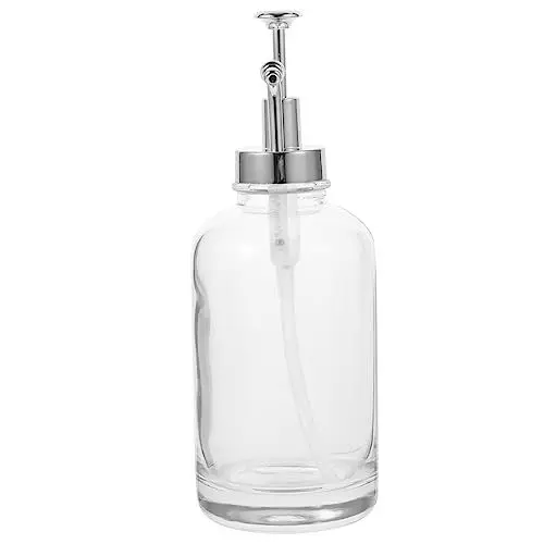 Produktbild: Baluue Sirupspender lagercontainer wundreiben honigtopf Sirup-Spenderflasche Spülmittelspender flüssigseife Kaffeesirup-Organizer Sirup-Pumpspender Rostfreier Stahl Silver