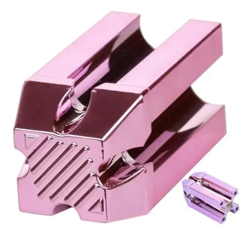 Produktbild: Baluue Tattoo-Bleistiftspitzer Augenbrauenspitzer Anspitzer für Kosmetikstifte schminkutensilien make up zubehör Schminkschärfer Anspitzer für Lippenkonturenstifte Metall Rosa