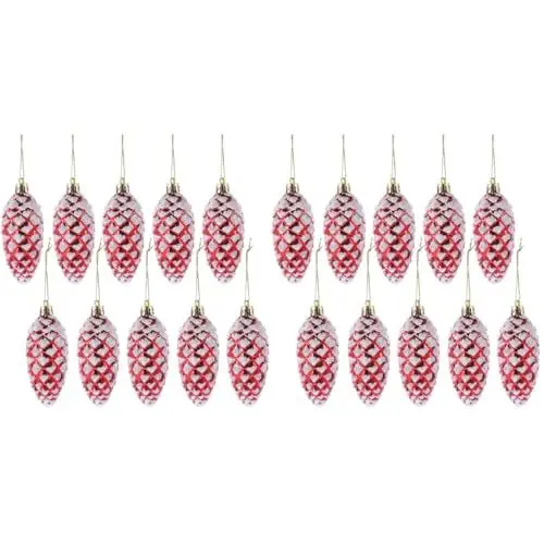 Produktbild: Baluue 20stücke Weihnachtsbaum -Form Dekorative Hängeschmuck Für Weihnachtsfeiern Neujahr Und