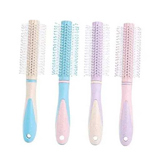 Produktbild: Baluue Haarbürste Aus Bonbonfarben Zylindrischer Lockenkamm Für Lockiges Haar Haarstyler Für üheloses Entwirren Und Glätten Ideal Für Frauen Und