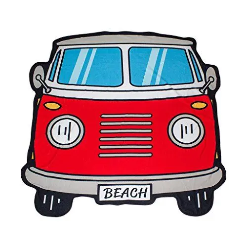 Produktbild: balvi - Beach Badetuch für Strand und Schwimmbad. Originelles Retro-Design. Abbildung eines Surfer-Ka