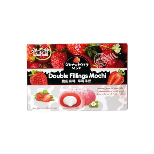 Produktbild: BAMBOO HOUSE Mochi, Erdbeere und Milch - 1 x 180 g