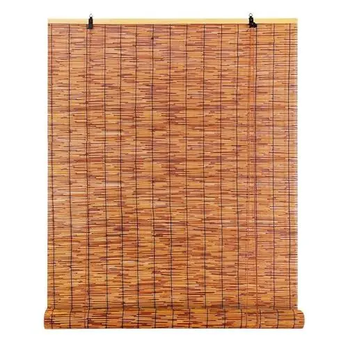 Produktbild: DresPa Bambus Rollo 60-160cm Breit Schilf Vorhang Wetterfest Sonnenschutz Sichtschutz Raffrollo Anti-UV Für Fenster/Terrasse/Balkon