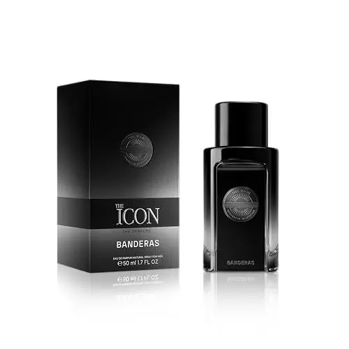 Produktbild: Banderas The ICON by Banderas Eau de Perfume for Men - Long Lasting - Virile, Elegant, Trendy and Sexy Scent - Wood, Amber, and Sandalwood Notes - Ideal for Special Events - 50ml