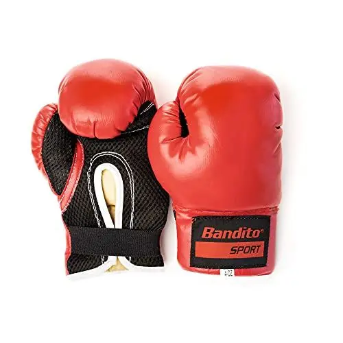 Produktbild: Bandito Boxhandschuh 12 Unzen, rot/schwarz, L/XL