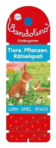 Produktbild: Bandolino. Tiere, Pflanzen, Rätselspaß: Lernspiel mit Lösungskontrolle für Kinder ab 4 Jahren