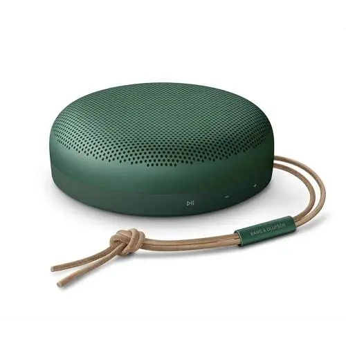 Produktbild: Bang & Olufsen Beosound A1 (2. Gen) – Kabelloser tragbarer IP67 wasserdichter Bluetooth-Lautsprecher mit 360-Grad-Sound, Alexa Voice Assistant & Speakerphone, 18 h Akkulaufzeit - Grün