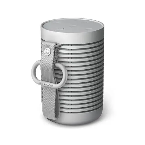 Produktbild: Bang & Olufsen Beosound Explore – Kabelloser tragbarer Bluetooth Outdoor-, Heim- und Reise, IP67 wasserdichter Premium 360-Grad-Lautsprecher mit 27 Stunden Akkulaufzeit - Grey Mist