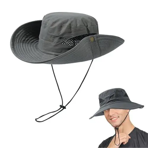 Produktbild: Bangbobi Sonnenhut Herren UV Schutz - Breite Krempe Wanderhut Herren Outdoor Sonnenschutz Kappe - Safari Hut Herren - Anglerhut Herren - Leichter Wanderhut