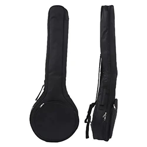 Produktbild: Banjo-Gig-Taschen, große vordere Bauchtasche, Seitengurt-Design, langlebige Banjo-Tasche, Zubehör für Musikinstrumente, wasserdichtes Oxford-Gewebe zur Aufbewahrung von Instrumenten