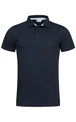 Produktbild: Banqert Herren Polo Shirt Grand Baie, Kurzarmhemd im sportiven Design mit Knopfleiste und Polokragen für Männer aus 100% Baumwolle für Büro und Sport, in Dunkel-Blau S