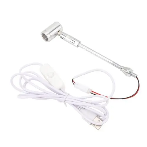 Produktbild: BAOFUYA Mini-LED-Scheinwerfer, 180 ° Drehbarer Schrank LED-Möbel-Vitrine Beleuchtung Akzent Licht Zum Malen von Bild Pflanzen Schmuck (Warmes Licht)