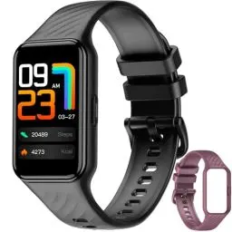Produktbild: Baolubao Smartwatch Herren Damen, 1.47'' HD Farbdisplay Wasserdicht Fitnessuhr, FitnessTracker mit 100+ Sportmodi,Oximeter(SpO2),Schlafmonitor Herzfrequenz,Smart Watch für Android iOS (2 Gurte)