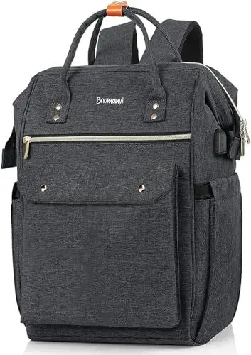 Produktbild: Rucksack Damen für Schule mit Laptopfach Schulrucksack Mädchen Teenager 15,6 Zoll Wasserdichter Schultasche Tasche Elegant Reisen Damen Backpack für Universität Reise Arbeit