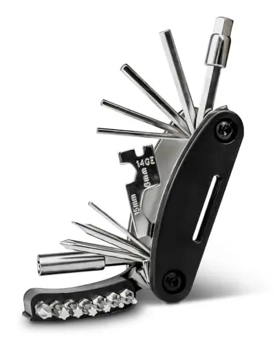 Produktbild: BAONUOR Fahrrad Multitool 21-in-1 Faltbares Fahrradwerkzeug für Unterwegs Fahrrad-Multifunktionswerkzeug, Rennrad Multitool Fahrrad Tool
