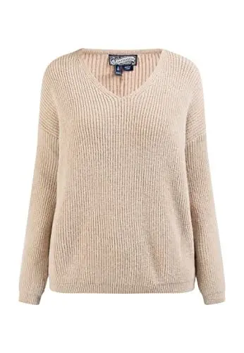 Produktbild: baradello Women's Grobstrickpullover, Hellbeige, Medium/Large