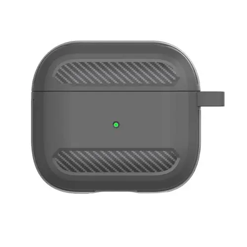 Produktbild: BARALARIQIU Hülle Kompatibel mit Airpods Pro 2/Airpods Pro 2023 Hülle, Stoßfeste Schutzhülle Kompatibel für Apple Airpods Pro 2/Airpods Pro 2023 Case, mit Karabiner (Front-LED Sichtbar), Grau