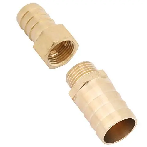 Produktbild: KIMISS Barb Reduzierstück Messing 19-25mm Splicer Messing Rohrspleißer Joiner Rohrverschraubung Stecker Adapter