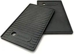 Produktbild: Barbecook Universal-Grillplatte aus emailliertem Gusseisen, Grillzubehör, schwarz, für Brahma 42,7x2x24 cm