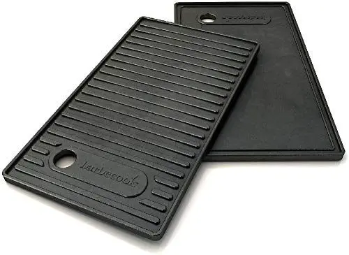 Produktbild: Barbecook Universal-Grillplatte aus emailliertem Gusseisen, Grillzubehör, schwarz, für Brahma 42,7x2x24 cm