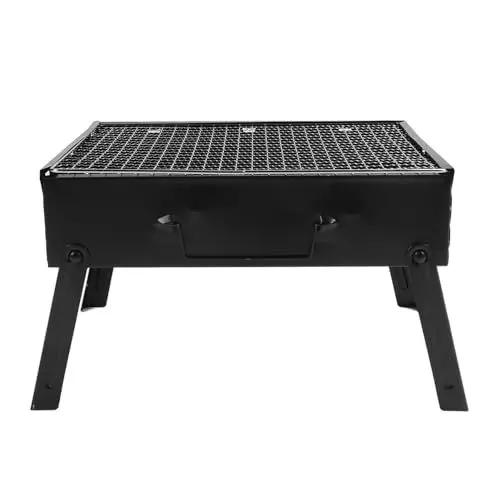 Produktbild: Barbecue-Grill, Holzkohlegrill, Outdoor-BBQ-Grill, Campinggrill, tragbarer Holzkohlegrill, tragbares Grillwerkzeug für Outdoor-Hinterhof-Kochen, Camping-Picknicks··