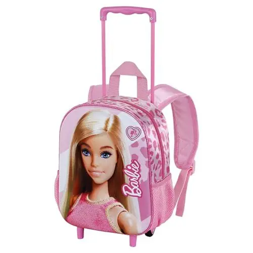 Produktbild: Barbie Fashion-Kleiner 3D Rucksack mit Rädern, Rosa, 26 x 34 cm, Kapazität 12,5 L