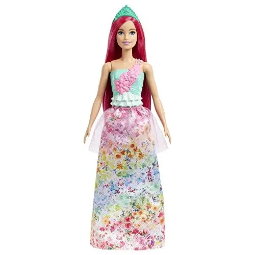 Produktbild: Barbie HGR15 - Dreamtopia Königlich Puppe (Blonde Haare) mit Glitzer-Oberteil, Königlich -Rock und Königlich em Haarschmuck, Spielzeug für Kinder ab 3 Jahren