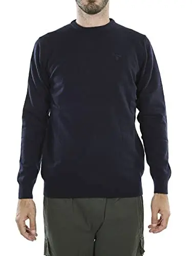 Produktbild: Barbour Essential Lambswool Crew Neck Jumper Navy M