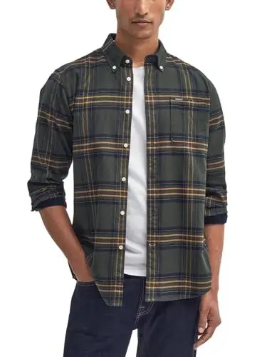 Produktbild: Barbour Portdown Tailored Check Hemd Herren Grün, grün