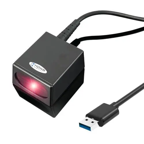 Produktbild: Barcode Scanner, Solide Barcode-Leser, Hochwertige Scansystem und Solide Gehäuse, Stationär USB Professional Automatisch Auto, HD-S90 HDWR