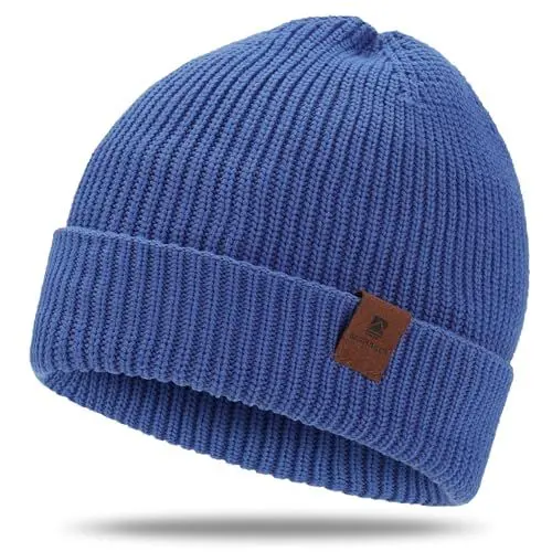 Produktbild: BARFULKER Beanie Mütze Damen Herren, Winter Warm Strickmütze Wintermützen Thermo Laufmützen Dehnbare Weiche Wollmütze mit Bündchen und Dickem Warmem Futter Geschenk Unisex,Grau