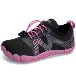 Produktbild: Barfussschuhe Kinder Mädchen Barfußschuhe Wasserschuhe Aqua Badeschuhe für Strand Pool Schnell Trocknen Wassersport Rrutschfester(Schwarze Rose 26)