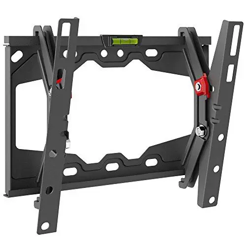 Produktbild: Barkan TV Wandhalterung, 13 - 43 Zoll Neigbare flach & curved Fernseher TV Halterung, hält bis 40Kg, patentiert automatische Sperre, für LED OLED LCD, Max. VESA 200x200